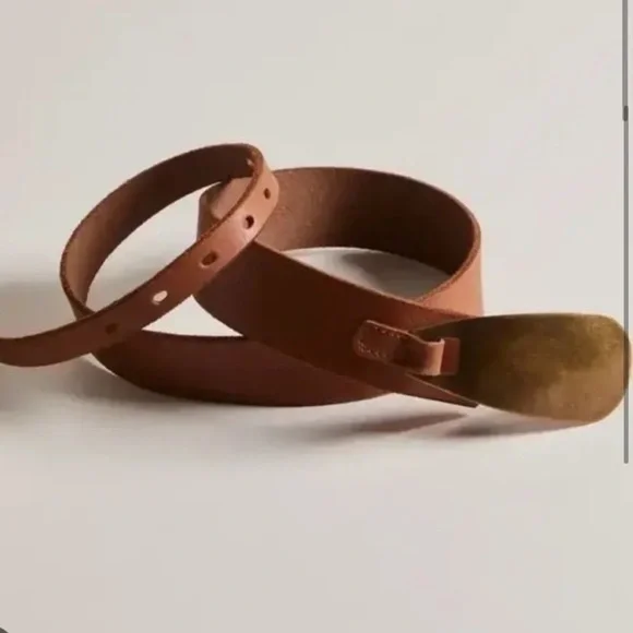 FREE PEOPLE Oyster Bay Belt Brown Size S/M - Picture 2 of 5